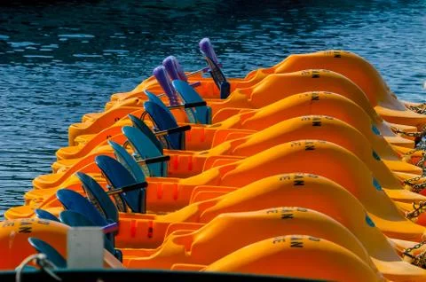 Paddle Boats Foto stock