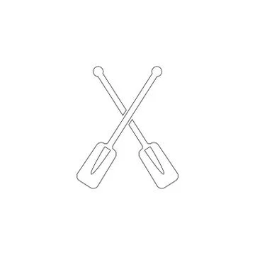 Paddle. flat vector icon Stock Illustration
