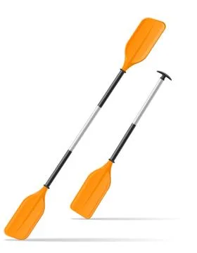 Paddle for kayak or canoeing vector illustration Stock Illustration