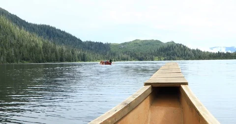 Paddle in the Lake Stock Footage 94051429