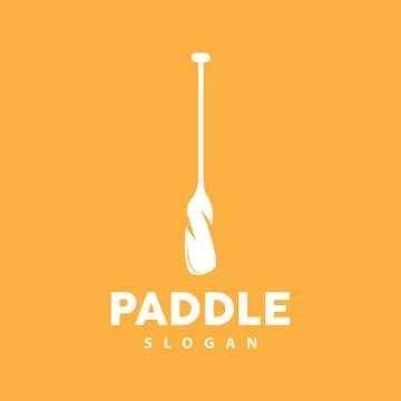 Paddle Logo, Boat Paddle Vector, Crossed Paddle Icon, Illustration Symbol S.. Stock Illustration