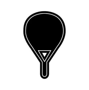 Paddle racket 库存插图