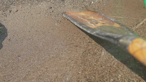 Paddle on the shore line Stock Footage 103762253