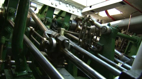 Paddle Steamer Engine Video stock 8826338