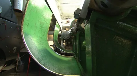 Paddle steamer engine room crank Video stock 8826096
