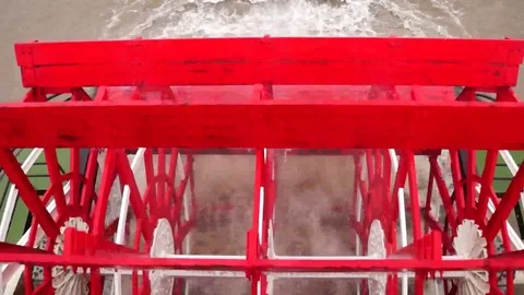 Paddle Steamer Stock Footage 87732291