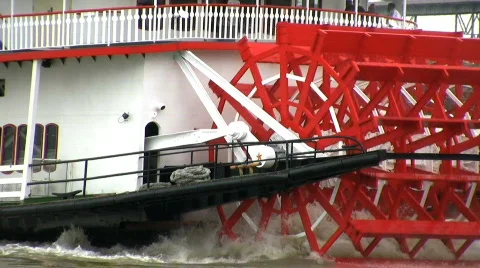 Paddle Steamer, New Orleans USA Stock Footage