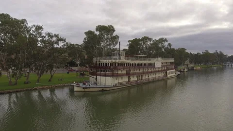 Paddle Steamer on River Murray Stock Footage 251930344