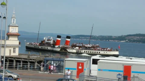 Paddle steamer Waverley (10) Stock Footage 25941448