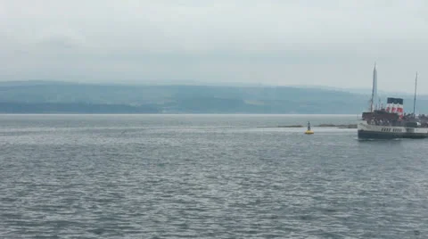 Paddle steamer Waverley (4) Stock Footage 25929060