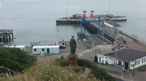 Paddle steamer Waverley (6) Stock Footage 25929883