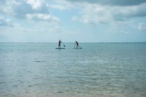 Paddle surf 写真素材