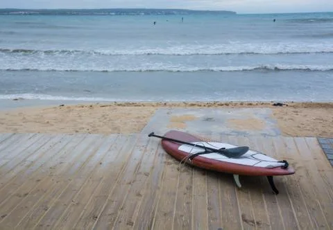 Paddle surfboard Stock Photos