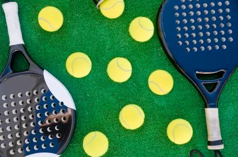 Paddle tennis background Stock Photos