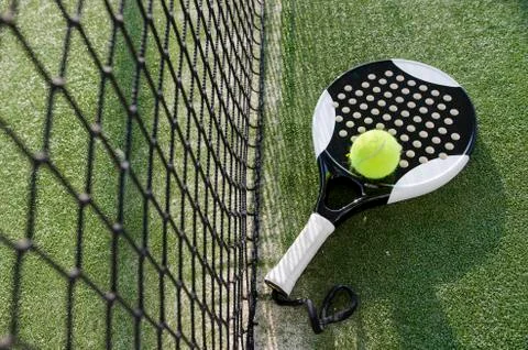 Paddle tennis objects Stock Photos
