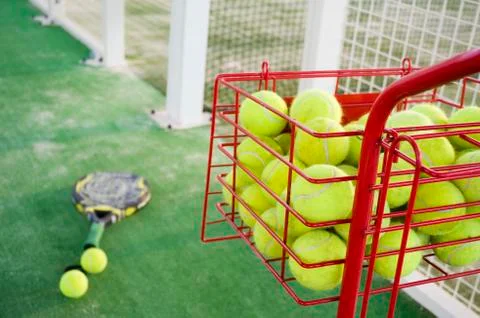 Paddle tennis objects Stock Photos