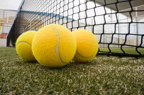 Paddle tennis objects Stock Photos