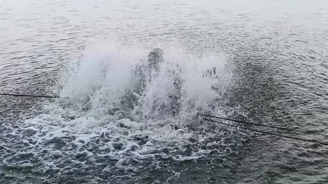 Paddle wheel aerators are commonly used in fish farming to increase dissolv.. 스톡 동영상 338373967