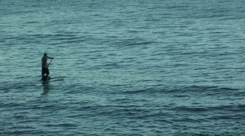 Paddleboard Stock Footage 587044
