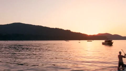 Paddleboard Video stock 159093195