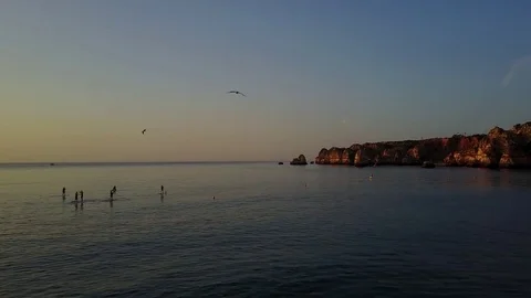 Paddleboarding activity Stock Footage 80844466