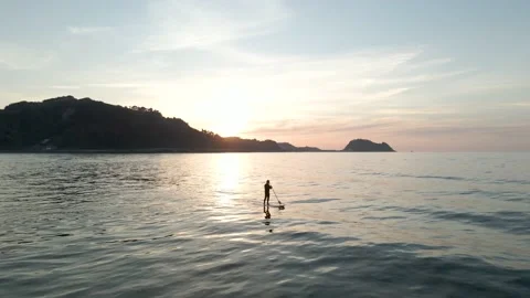 Paddlesurf Stock Footage 195436268