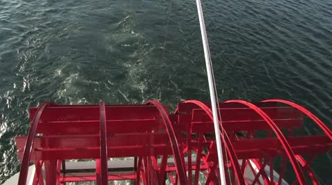 PaddleWheel from Above Video stock 8979743