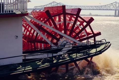 Paddlewheel steamer Stock Photos