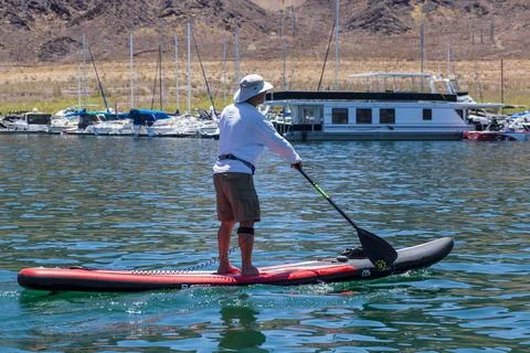 Paddlin By. Stock Photos