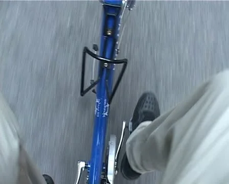 Paddling bicycle Stock Footage 10854865