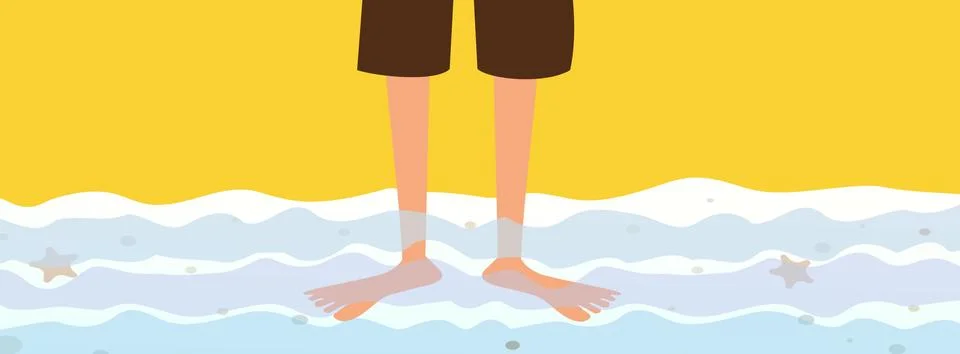 Paddling Stock Illustration