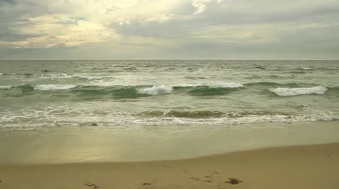 Paddling in the Sea Stock Footage 22782994