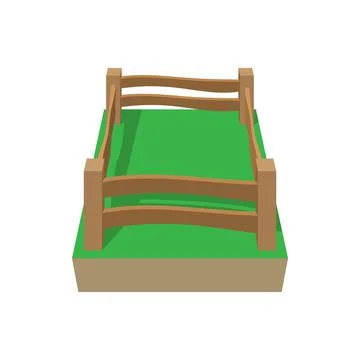 Paddock cartoon icon Stock Illustration
