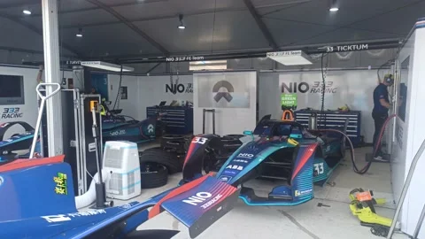PADDOCK OF FORMULA E IN JAKARTA, INDONESIA Stock Footage 212674353