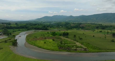 Paddy farmlands in the Philippines. Vídeo Stock 250370922