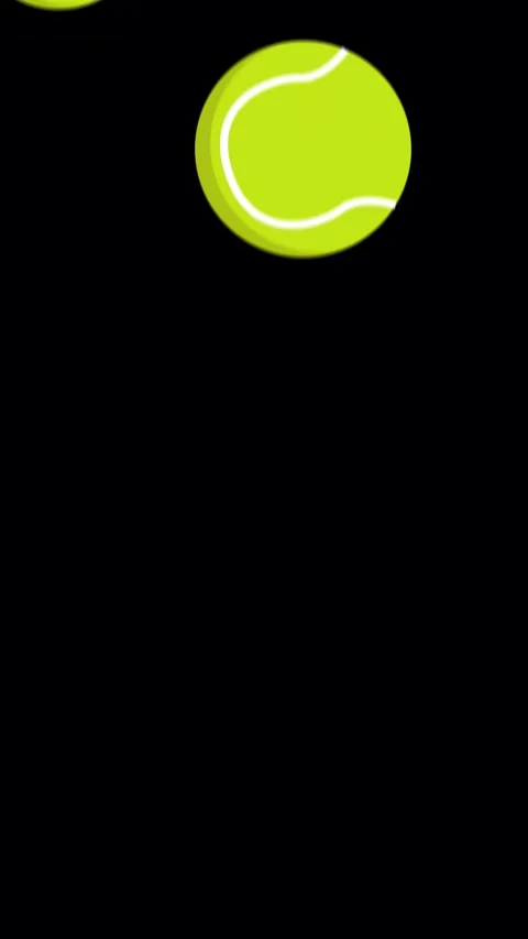Padel Ball Bounce On Dark Background Animation Video stock 346567189