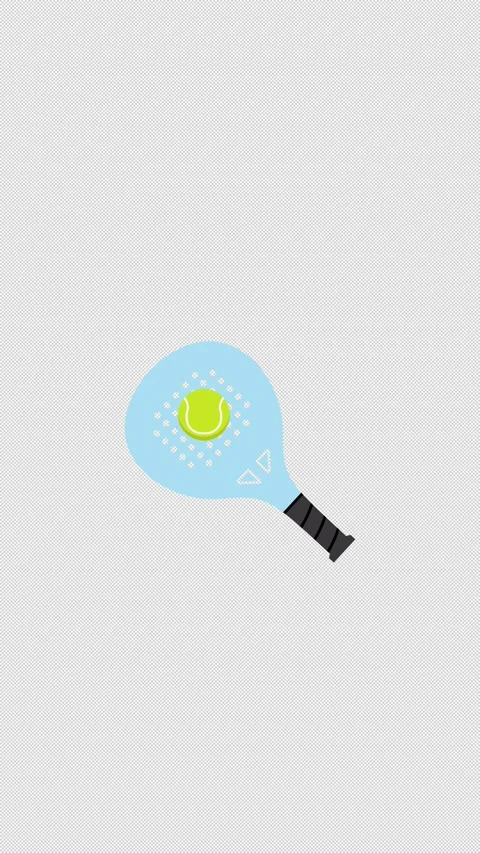 Padel Ball Hit Loop Animation Stockbeeldmateriaal 346566980