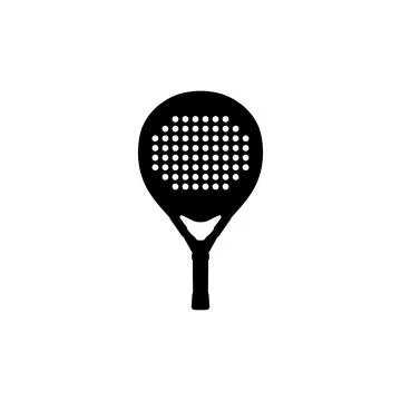 Padel Racket Silhouette Stock Illustration