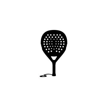 Padel Racket Silhouette Stock Illustration