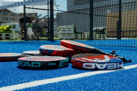 Padel Racquets Stock Photos