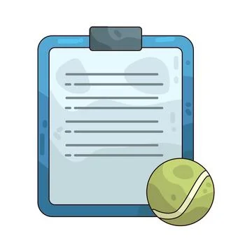 Padel strategy board illustration Stock Illustration