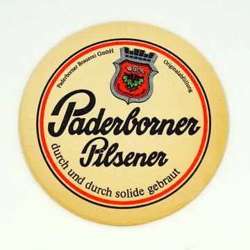 Paderborner Beer coaster Stock Photos