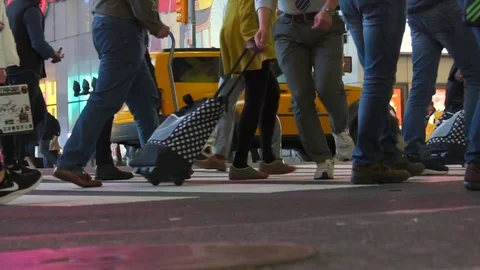 Padestrian crossing close up Stock-Footage 75251918