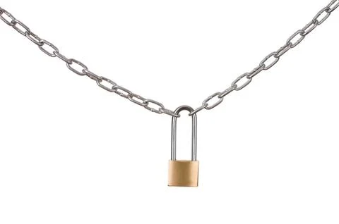 Padlock and chain Stock Photos