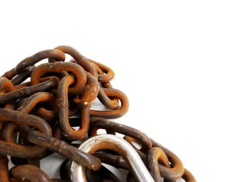 Padlock and chain Stock Photos