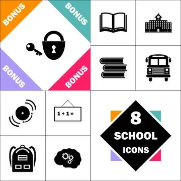 Padlock and key computer symbol Stock-Illustration