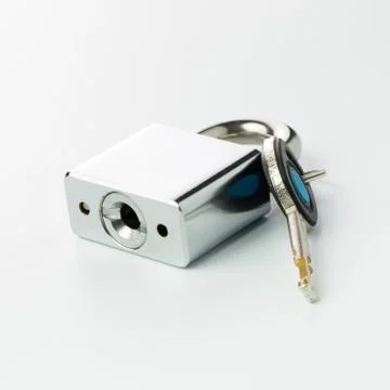 Padlock and key Stock Photos