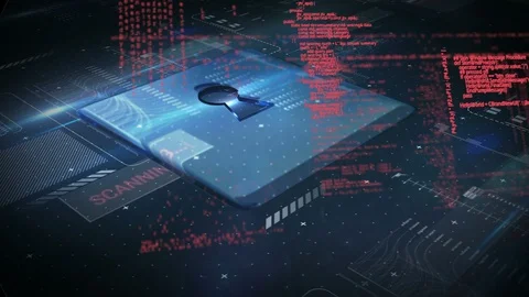 Padlock and program codes inside a vault Stock Footage 106228963