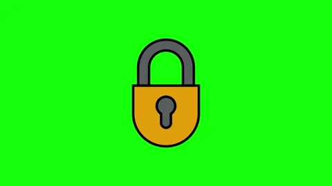 Padlock animated icon 스톡 동영상 321729092