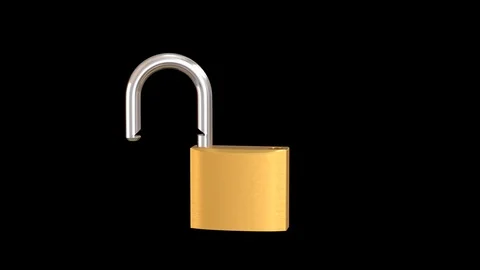 PadLock Animation Stock Footage 87714508